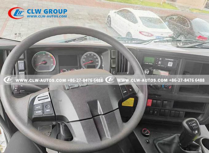 ISUZU 6Ã4 Dump Truck rear view with heavy-duty tailgate and lighting