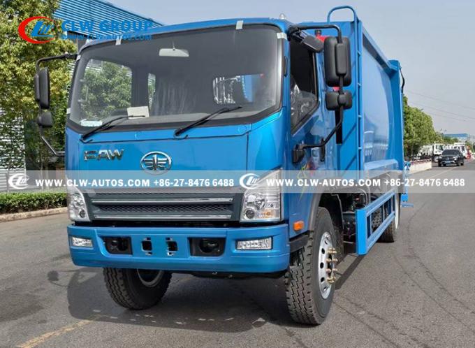 FAW 14m³ Compactor Garbage Truck interior cabin