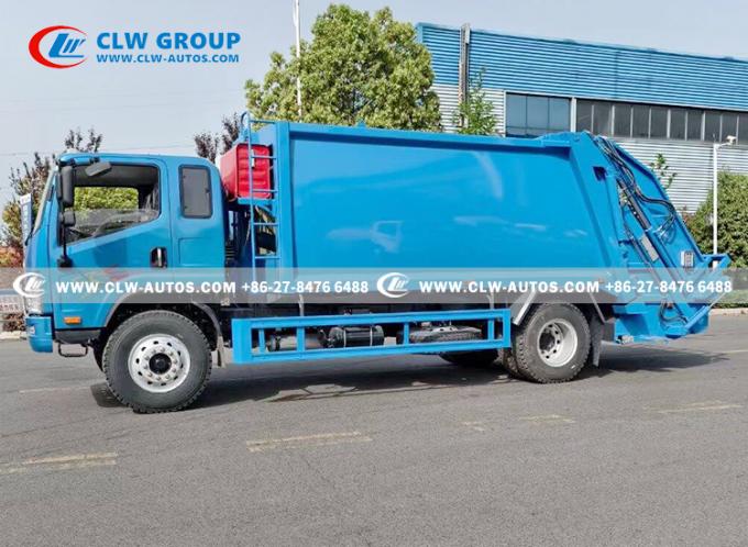 FAW 14m³ Compactor Garbage Truck operational demonstration