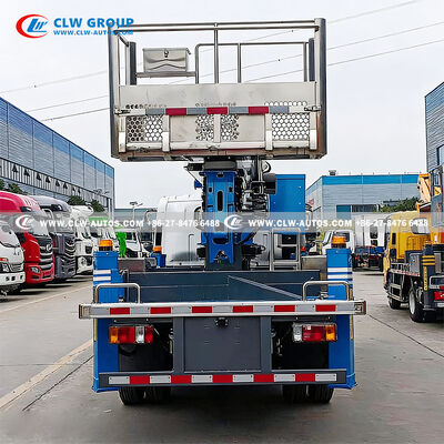 Isuzu KV100 30m Height Aerial Work Truck with 6-section Polygonal Boom and 200kg Platform Capacity