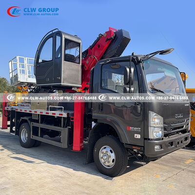 ISUZU KV600 30m Aerial Work Platform Truck with 7-Section Telescopic Boom and 360° Continuous Rotation