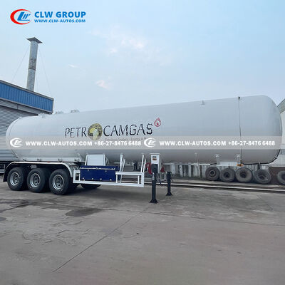 25 Ton Capacity LPG Tank Trailer with Q345R Steel Construction and Tri-Axle Heavy-Duty Chassis