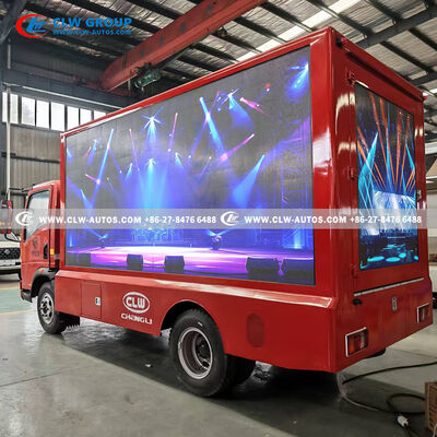 HOWO P3 LED Mobile Advertising Truck with P4 LED Display, 15KW Diesel Generator, and Flexible Content Management