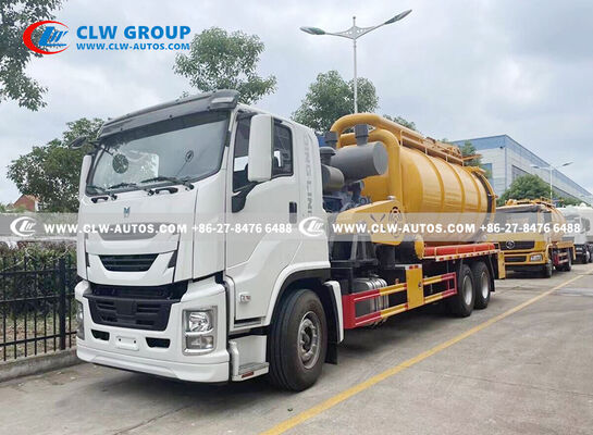 Isuzu 6x4 Sewer Cleaning Truck with 20 m³ Tank Capacity and Cold-Weather Resilience for Municipal Sanitation