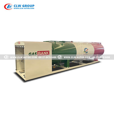 20CBM LPG Skid Station with Carbon Steel Q345R Tank and Safety Valves for Uganda