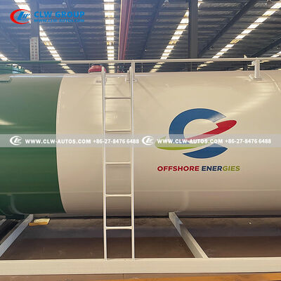 20CBM LPG Skid Station with Carbon Steel Q345R Tank and Safety Valves for Uganda