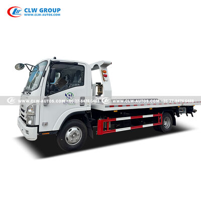 Isuzu KV100 4x2 Flatbed Wrecker Truck with 120HP Euro 6 Engine, 3,000kg Rear Underlift, and 5,800mm × 2,300mm Flatbed Platform