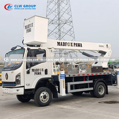 Shacman 15-Meter Right-Hand Drive Aerial Work Platform with 250kg Dielectric Insulated Bucket for Live-Line Maintenance