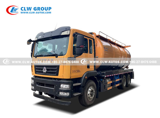 18m³ Combination Sewer Cleaning Truck with 3,500 psi High-Pressure Jetting and ≥8m Vacuum Suction Depth for Municipal Use