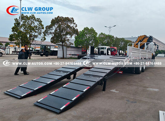 FAW JK6 6x4 Crane Truck 320HP 25T Payload Capacity With XCMG Folding Boom Crane