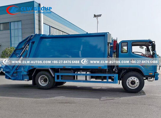 FAW 4x2 14m³ Compactor Garbage Truck – Rear-Loading Waste Compactor with Q345 Steel Body & PLC Hydraulic Control