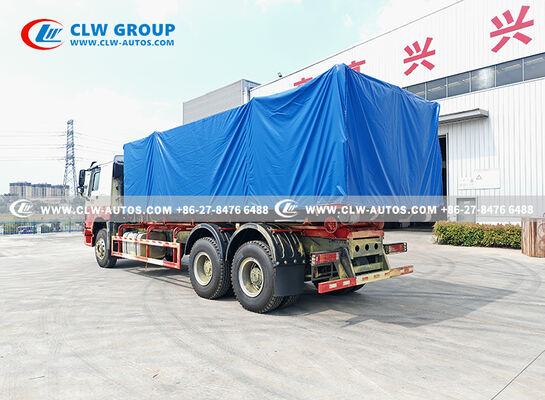 Sinotruk HOWO RHD 6x4 25-Ton Hook Lift Garbage Truck with Weichai 400HP Engine for Heavy-Duty Waste Collection