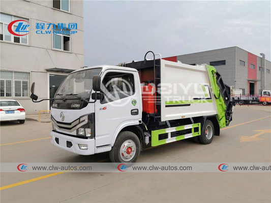 Dongfeng 6cbm Waste Collection Truck Συμπιεσμένο φορτηγό απορριμμάτων για αποχέτευση